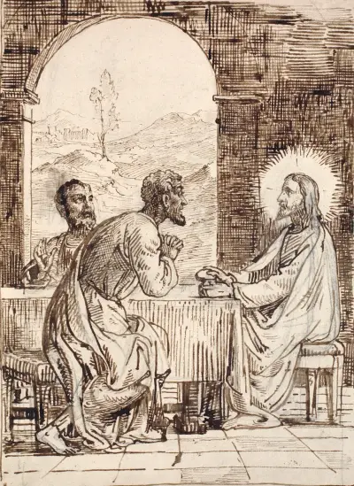 Christus in Emmaus von Wilhelm Marstrand