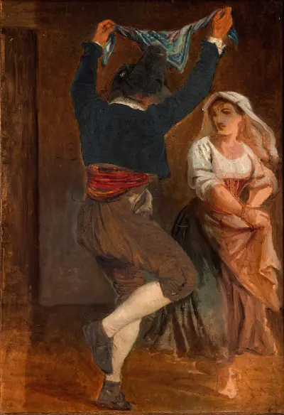 Tanzender Italiener von Wilhelm Marstrand