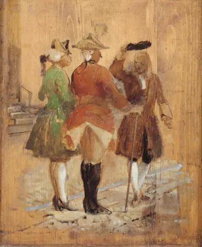 Holberg geht Jacob von Thyboe und Jean de France aus dem Weg von Wilhelm Marstrand