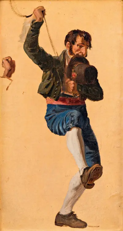 Italienische Studie zum Fest des heiligen Antonius in Rom von Wilhelm Marstrand