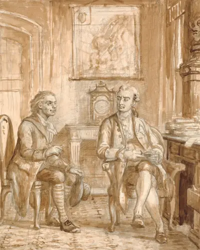 Minister Guldberg und Wessel von Wilhelm Marstrand
