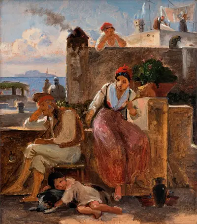 Neapolitan way of life. Study av Wilhelm Marstrand