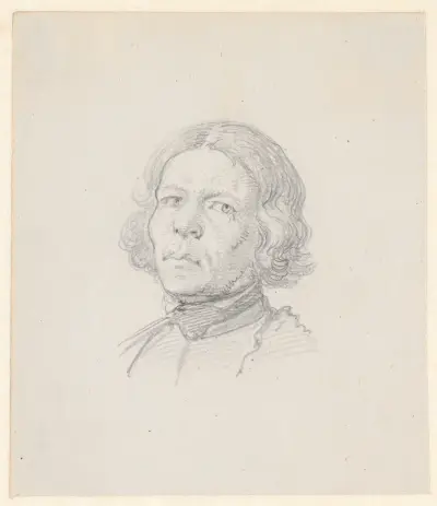 Porträt eines Kopfes, schwedischer Bauer von Wilhelm Marstrand
