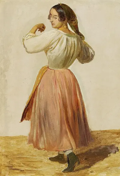 Studie einer tanzenden Italienerin von Wilhelm Marstrand