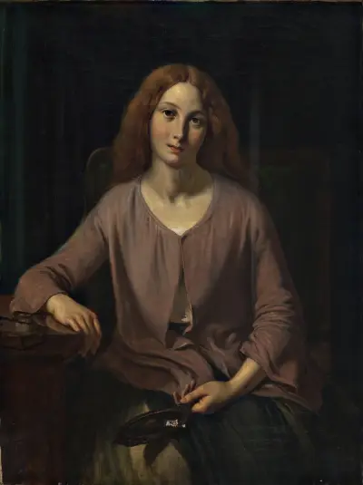 Venetian woman in the restroom av Wilhelm Marstrand