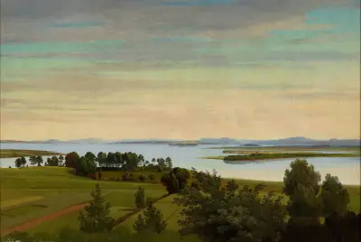 Lake Siljan. Study av Gustaf Wilhelm Palm