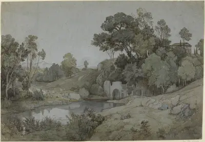 Egerias grotta av Johann Wilhelm Schirmer
