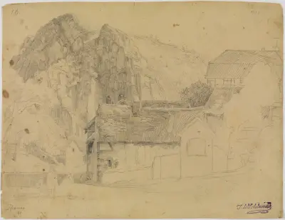 Heislei vid Altenahr av Johann Wilhelm Schirmer