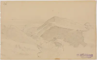 Bergslandskap, fol. 26 av Johann Wilhelm Schirmer