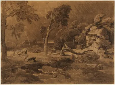 Kains flykt av Johann Wilhelm Schirmer