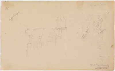 Kyrka av Johann Wilhelm Schirmer