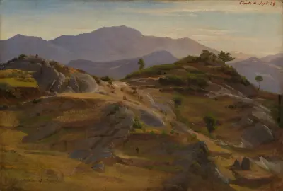 Landskap nära Civitella av Johann Wilhelm Schirmer