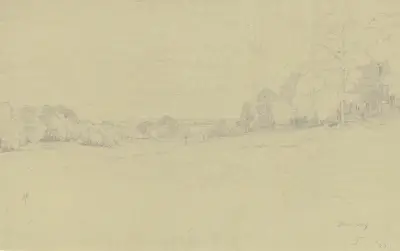 Meadow ground near Kronberg av Johann Wilhelm Schirmer