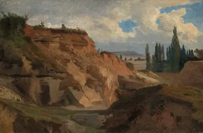 Stenbrott i södra Frankrike av Johann Wilhelm Schirmer