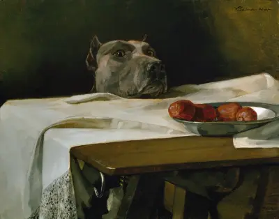 Caesar vid Rubicon av Wilhelm Trübner