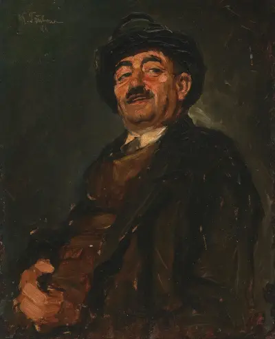 Camille lachend av Wilhelm Trübner
