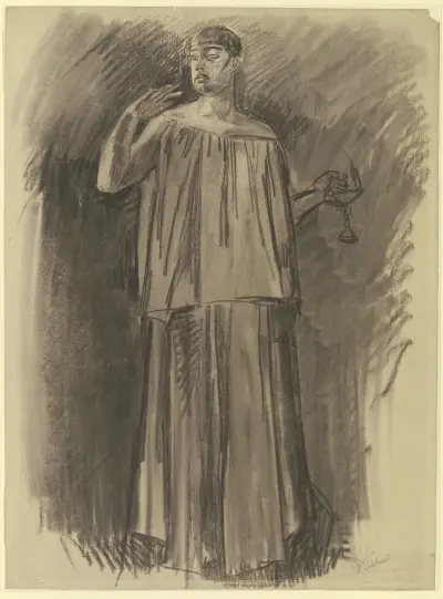 Die schlafwandelnde Lady Macbeth av Wilhelm Trübner