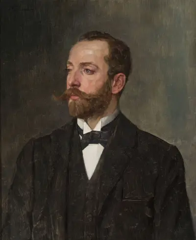 Porträtt av en man av Wilhelm Trübner