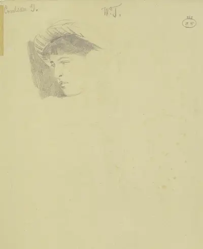 Portrait of Countess G. av Wilhelm Trübner