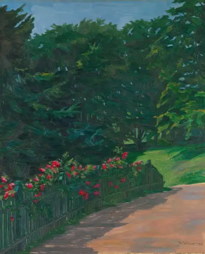 Rosenhäck av Wilhelm Trübner
