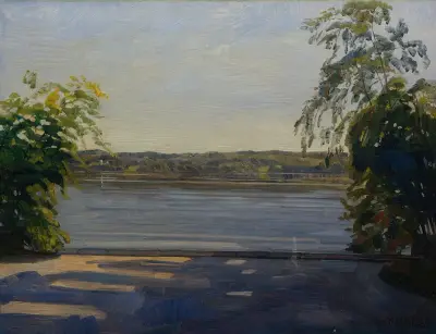 Starnberger See av Wilhelm Trübner