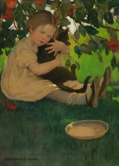 A Child’s Book of Old Verses book interior von Jessie Willcox Smith