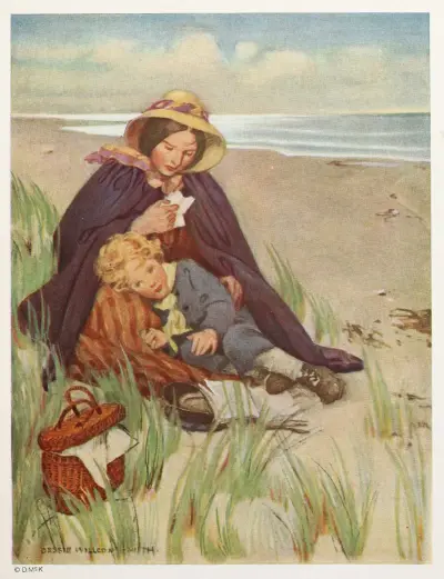 ‘Dear boy!’ said his mother; ‘your father’s the best man in the world av Jessie Willcox Smith