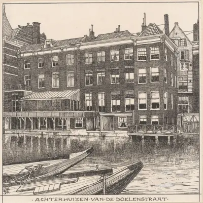 Bakhus på Doelenstraat i Amsterdam av Willem Wenckebach