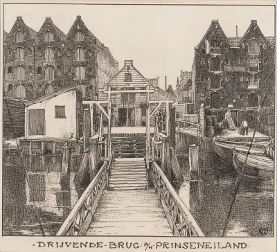 Bron De Kippenbrug i Amsterdam av Willem Wenckebach