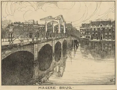De Magere Brug i Amsterdam av Willem Wenckebach