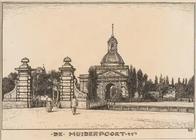 Muiderporten i Amsterdam av Willem Wenckebach