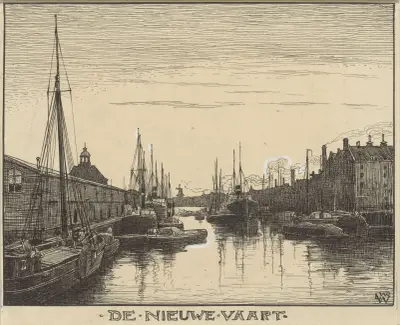 De Nieuwe Vaart i Amsterdam av Willem Wenckebach