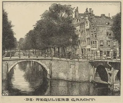 Reguliersgracht i Amsterdam av Willem Wenckebach