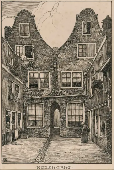 De Rozengang te Amsterdam av Willem Wenckebach