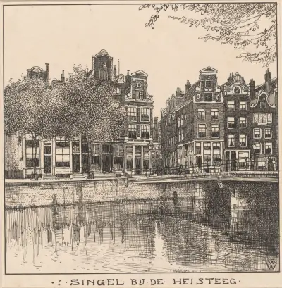 Singel vid Heisteeg i Amsterdam av Willem Wenckebach