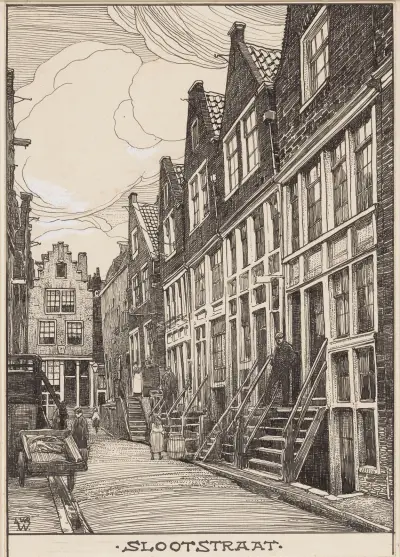 De Slootstraat i Amsterdam av Willem Wenckebach