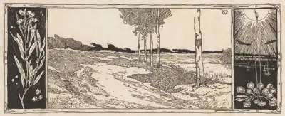 Heidelandschap av Willem Wenckebach