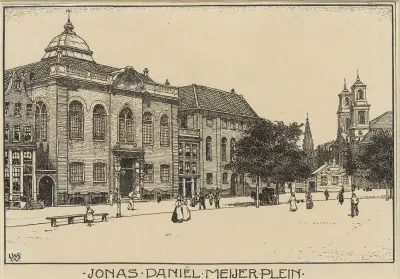 Jonas Daniël Meijer-platsen i Amsterdam av Willem Wenckebach