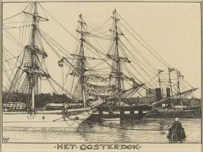 Oosterdok i Amsterdam av Willem Wenckebach