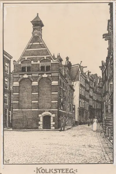 Kolkgränd i Amsterdam av Willem Wenckebach