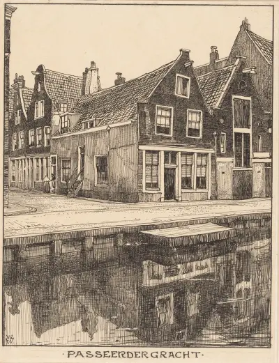 Passeerder Gracht i Amsterdam av Willem Wenckebach