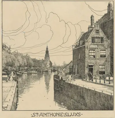 St. Anthonie Sluys te Amsterdam av Willem Wenckebach
