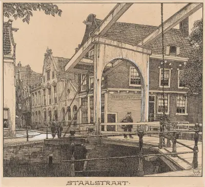 Staalstraat i Amsterdam av Willem Wenckebach