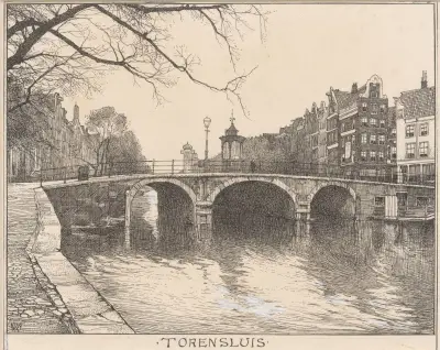 Torensluis i Amsterdam av Willem Wenckebach