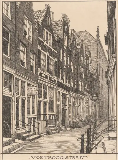 Voetboogstraat te Amsterdam av Willem Wenckebach