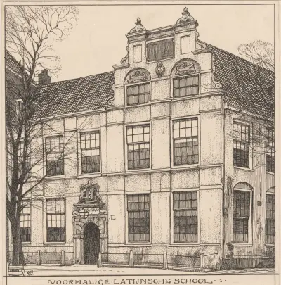 Före detta latinska skolan i Amsterdam av Willem Wenckebach
