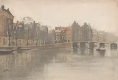 De Oude Waal i Amsterdam av Willem Witsen