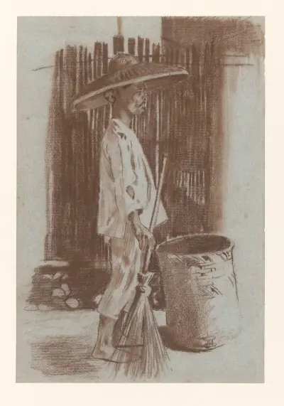 Indonesische Straatveger av Willem Witsen