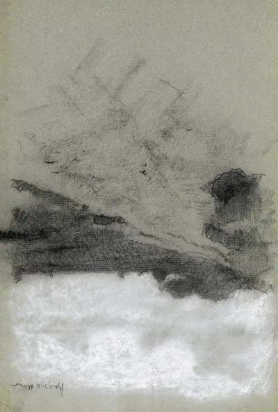 Pad door een landschap av Willem Witsen