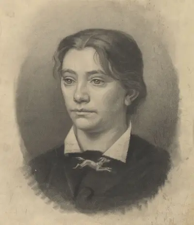Portret van een jonge vrouw av Willem Witsen